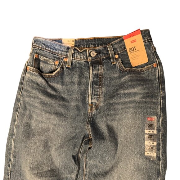 Levi’s Men’s High Rise Straight Leg Jeans – NWT – W29 L30 – Medium Wash - Picture 5 of 5